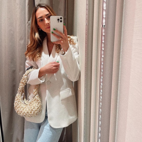 RARE Zara Pearl Shoulder Bag - Picture 4 of 17